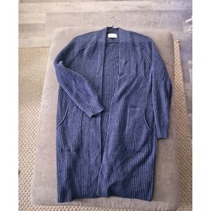 Womens Deep Blue Knit Chic Cardigan Size Small